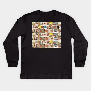 Vintage Magazine Ads Kids Long Sleeve T-Shirt